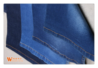 Indigo Printed Organic Denim Fabric 98% Cotton 2% Spandex 315g