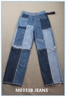100% Cotton Jeans Rigid Denim Fabric Sustainable Recycled GRS Certificate