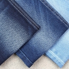 380gsm Cotton Polyester Spandex Denim Fabric Dark Blue With Slub Medium Stretch