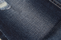 10.5Oz Crosshatch Slub Denim Fabric With Stretch Soft Hand Feel Black Color