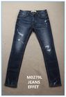 373 Gsm 11 Oz Deep Azul Cotton Stretch Slub Denim Fabric Blue Jeans Fabric