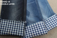 403gsm Lattice Double Layer Dobby Denim Fabric Denim Jacket Material