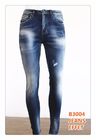Crosshatch 11oz 170 Cm 65% Cotton Stretch Slub Denim Fabric For Jeans