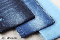 Rope Dye Super Dark Blue Denim Fabric Dual Core Slub Jeans Material