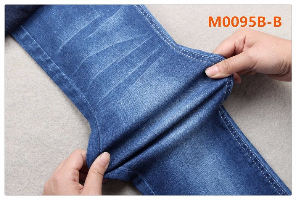 132cm 9oz 50 Cotton 12 Tencel Super Stretch Denim Fabric For Pants Coats