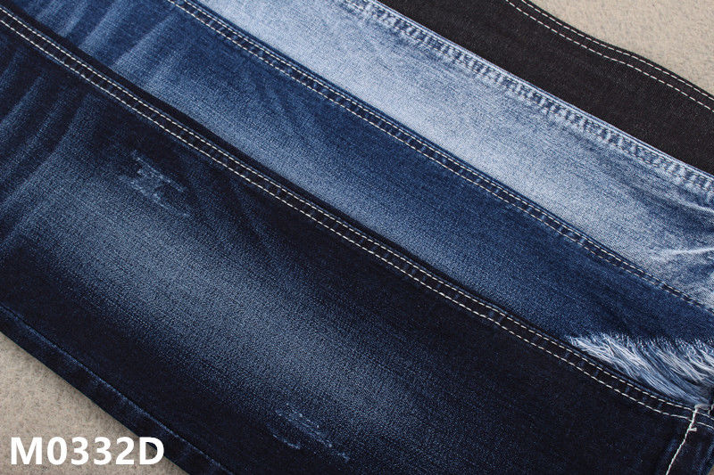10.5 Oz Lightweight Dark Blue Cotton Organic Stretch Denim Fabric For Men Garments