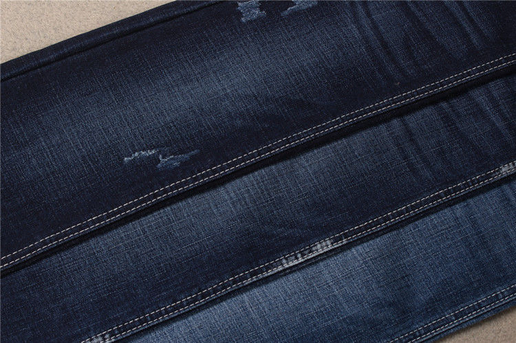 10.5 Oz TR Dark Blue Denim Fabric Crosshatch Fabric Material Denim Lycra Fabric