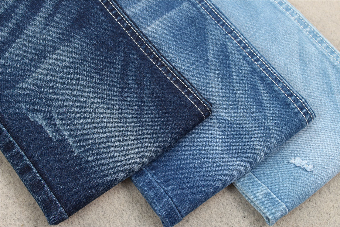 9.3 Oz Cotton Poly Spandex Stretch Denim Fabric For Trousers