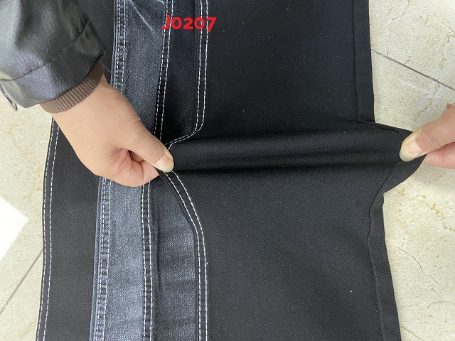 10.2 OZ High Stretch Black Denim Fabric For Women Jeans Girl Pants 0