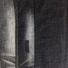 Black Color Slub Denim Fabric 10.5oz Jeans Cloth Material For Men