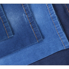 Indigo Printed Organic Denim Fabric 98% Cotton 2% Spandex For Garment