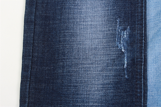 10.3 Oz Stretch Denim Fabric Crosshatch Custom Medium Thick Jeans Fabric