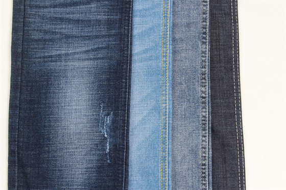 10.3 Oz Stretch Denim Fabric Crosshatch Custom Medium Thick Jeans Fabric