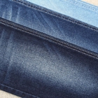380gsm Cotton Polyester Spandex Denim Fabric Dark Blue With Slub Medium Stretch