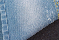 9.2oz Cotton Polyester Spandex Denim Fabric Recycled Yarn Dark Blue Sanforizing