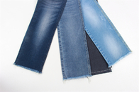 9.2oz Cotton Polyester Spandex Denim Fabric Recycled Yarn Dark Blue Sanforizing