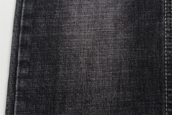 Sanforizing 63'' Full Width 12Oz Cotton Spandex Denim Fabric With Warp Slub