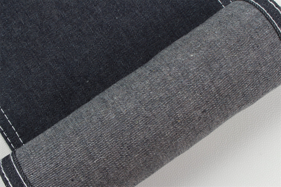 Sanforizing 2/1 Right Hand Denim Fabric For Shirt  7.5 Oz 100% Cotton Dark Blue