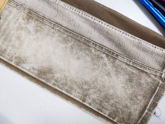 Colorful Light Weight Stretch Denim Fabric In Khaki