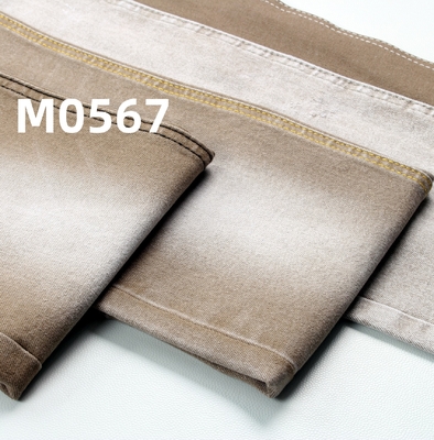 Colorful Light Weight Stretch Denim Fabric In Khaki