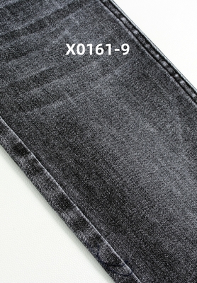 10.5 Oz Black  High Stretch Warp Slub  Denim Fabric For  Jeans