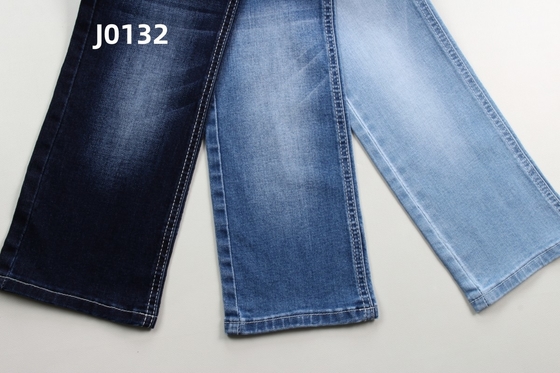 Wholesale  8.5 Oz  Warp Slub  High Stretch Woven  Denim Fabric  For Jeans