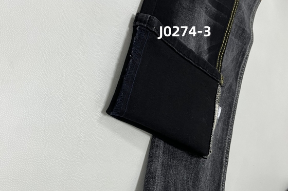 10 Oz  Warp Slub  High Stretch  Black Backside Woven  Denim Fabric  For Jeans