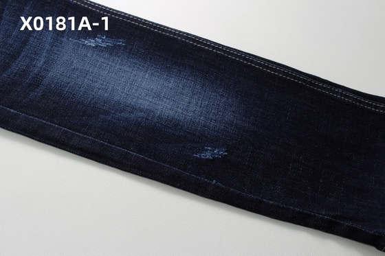 Wholesale 11 Oz Blue Crosshatch Slub Stretch Denim Fabric For  Jeans