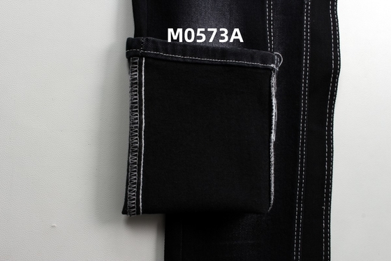 Wholesale  11.5 Oz  Warp Slub  High Stretch  Black Backside Woven  Denim Fabric  For Jeans