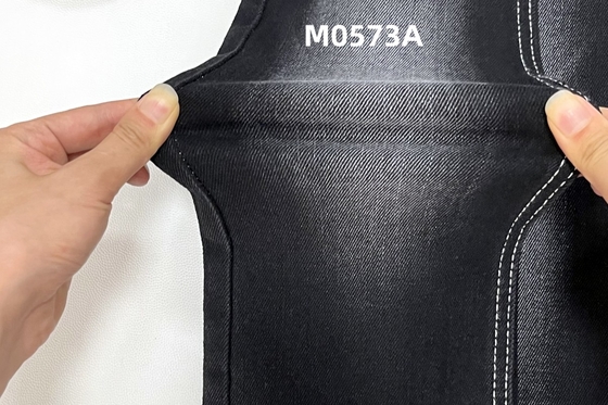 Wholesale  11.5 Oz  Warp Slub  High Stretch  Black Backside Woven  Denim Fabric  For Jeans