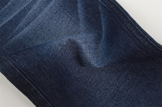 Sanforizing 2/1 Right Hand Denim Fabric For Shirt  7.5 Oz 100% Cotton Dark Blue