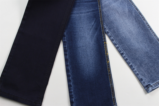 9oz Satin Denim Fabric For Women Jeans High Stretch Dark Blue Color Hot Sell To USA Colombia Style From China Factory