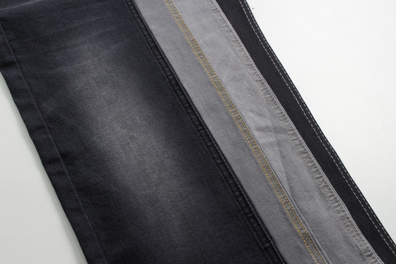 Wholesale and high quality 9.4 oz dark gray stretch  jeans denim fabric