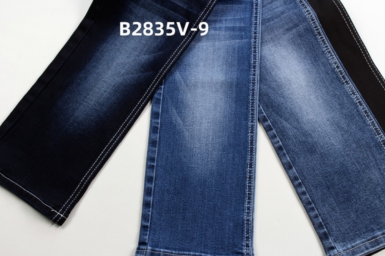 Available Stretchable Mid-weight Dark Blue Color Denim Fabric Ready Goods For Jeans Making