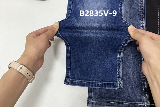 Available Stretchable Mid-weight Dark Blue Color Denim Fabric Ready Goods For Jeans Making