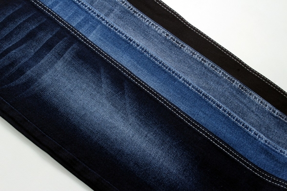 Available Stretchable Mid-weight Dark Blue Color Denim Fabric Ready Goods For Jeans Making