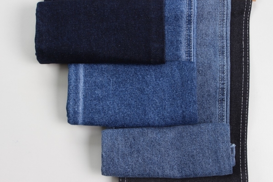 Wholesale 100% Cotton Dark Blue  Rigid Denim Fabrics For Jeans