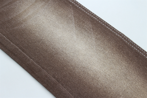 Super Brown Stretch Denim Fabric For Women Man Jeans Low Stretch Competitive Price From China Foshan City