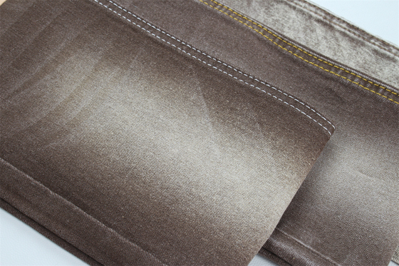 Super Brown Stretch Denim Fabric For Women Man Jeans Low Stretch Competitive Price From China Foshan City