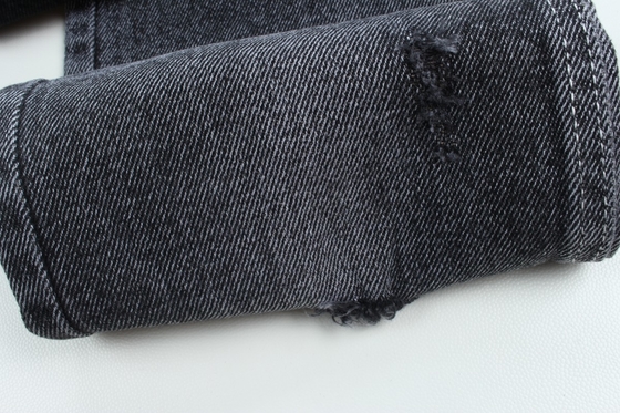 10.5 Oz 100% Cotton  Black And Black Backside Rigid Denim Jeans Fabric
