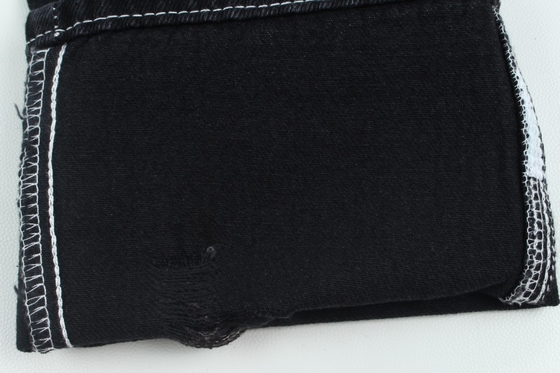10.5 Oz 100% Cotton  Black And Black Backside Rigid Denim Jeans Fabric