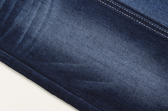 11 Oz AB Yarn Fake Knitting  Blue Denim Fabric For Man Jeans Stretch India Market Style China Factory