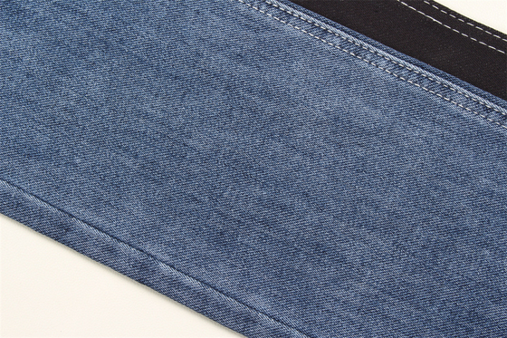 11 Oz AB Yarn Fake Knitting  Blue Denim Fabric For Man Jeans Stretch India Market Style China Factory