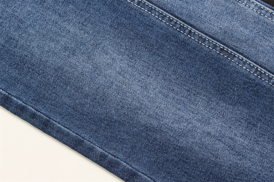 11 Oz AB Yarn Fake Knitting  Blue Denim Fabric For Man Jeans Stretch India Market Style China Factory