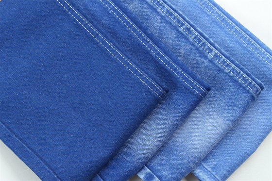 Vibrant And Unique Blue Color Denim Fabric Rigid 100% Cotton  Full Width 180cm