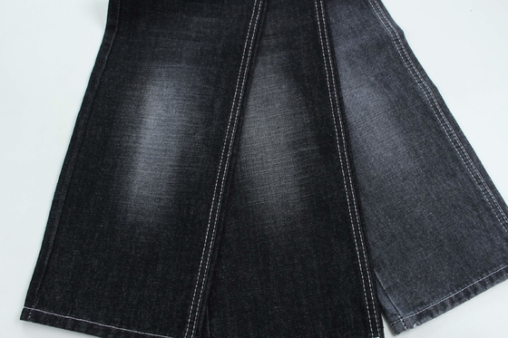 100% Cotton Crosshatch Slub Denim Fabric Rigid For Fashion Style 13oz Black Color Hot Sell To India Market