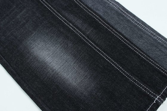 100% Cotton Crosshatch Slub Denim Fabric Rigid For Fashion Style 13oz Black Color Hot Sell To India Market