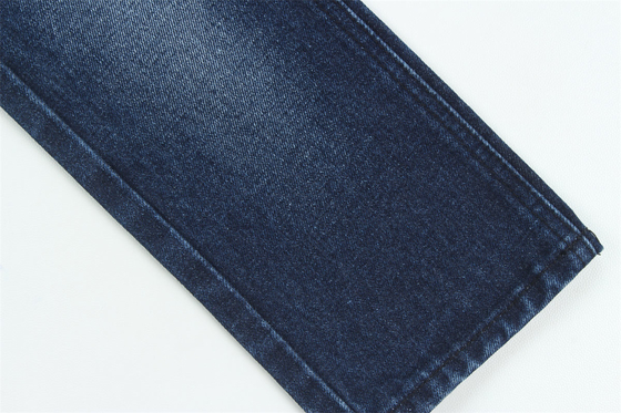 Blue Color Denim Fabric Rigid 100% Cotton Recycle Yarn For Worker Jean Cloth