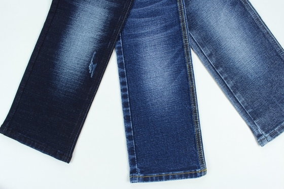 Wholesale  13.3 Oz Dark Blue TR  Weft Slub Denim Pants Fabric