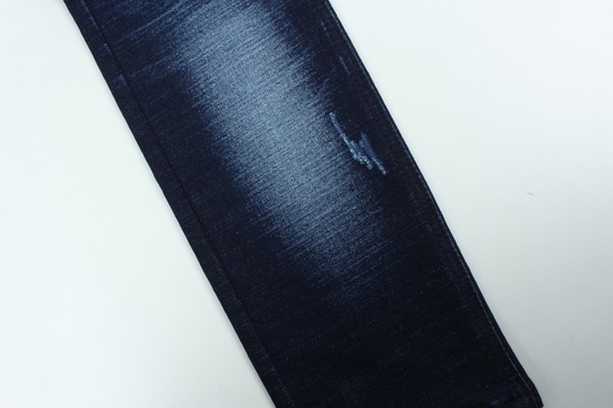 Wholesale  13.3 Oz Dark Blue TR  Weft Slub Denim Pants Fabric